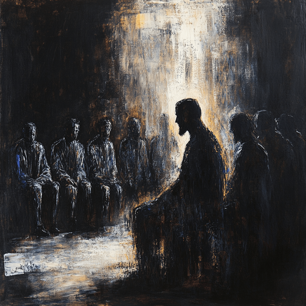 Jesus condemned by Pilate