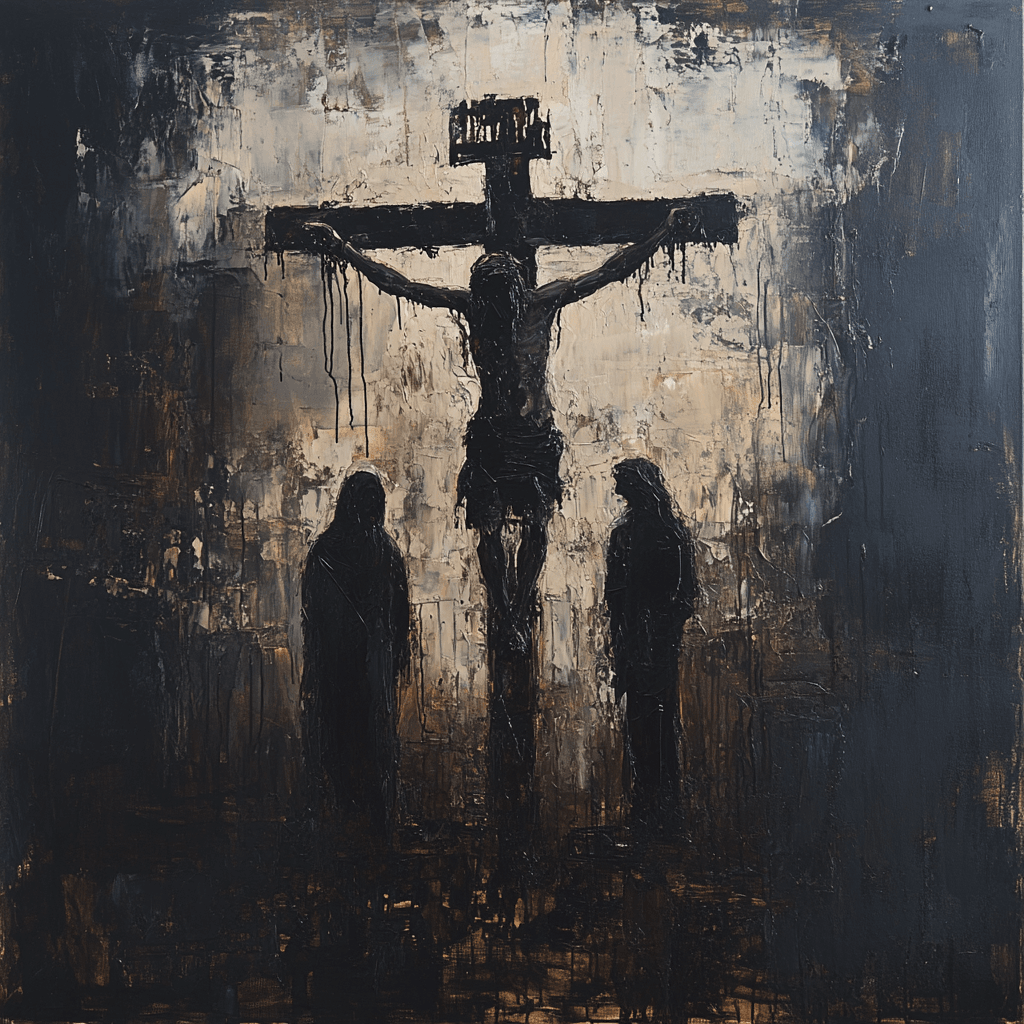 Jesus commends his mother and his friend